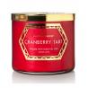 Bougie 3 mèches CRANBERRY TART Colonial Candle