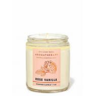 Bougie parfumée mason jar ROSE VANILLA Bath and Body Works