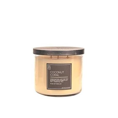 Bougie 3 mèches COCONUT CORAL Village Candle