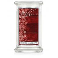 Grande Jarre 2 mèches FROSTED MAHOGANY Kringle Candle Made in USA