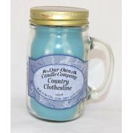 Bougie Mason Jar COUNTRY CLOTHESLINE Our Own Candle Company