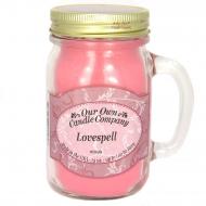 Mason Jar LOVESPELL Our Own Candle Company