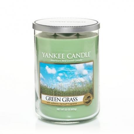 Bougie parfumée Grand Tumbler 2 mèches GREEN GRASS Yankee Candle exclu US USA