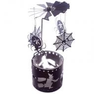 Caroussel pour lumignon ARAIGNÉE Halloween manège à bougie spider web