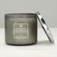 Bougie 3 mèches MAHOGANY SANDALWOOD Elixir Candle MADE IN USA