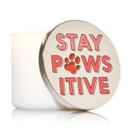 Magnet Lid STAY PAWSITIVE pour Bougie 3 mèches Bath and Body Works