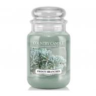 Bougie parfumée Grande Jarre 2 mèches FROSTY BRANCHES Country Candle