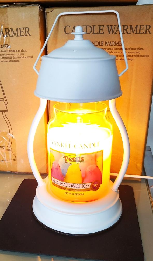 Lampe Chauffante pour Bougie Parfumée, Luminosité Réglable Ht. 16 cm CLARA  504 Ampoule GU10 230V à Variateur - D-Work