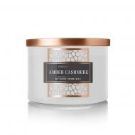 Bougie 3 mèches AMBER CASHMERE Colonial Candle