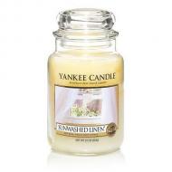 Bougie parfumée Grande Jarre SUNWASHED LINEN Yankee Candle exclu US USA