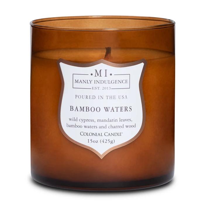 Bougie mèches en bois MI BAMBOO WATERS Colonial Candle