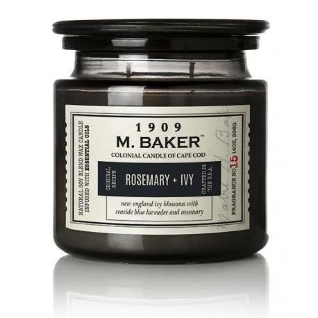 Bougie 2 mèches Mrs Baker ROSEMARY AND IVY Colonial Candle
